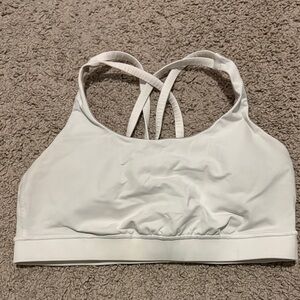 Lulu White Strappy Sports Bra - Women Intimates & Sleepwear